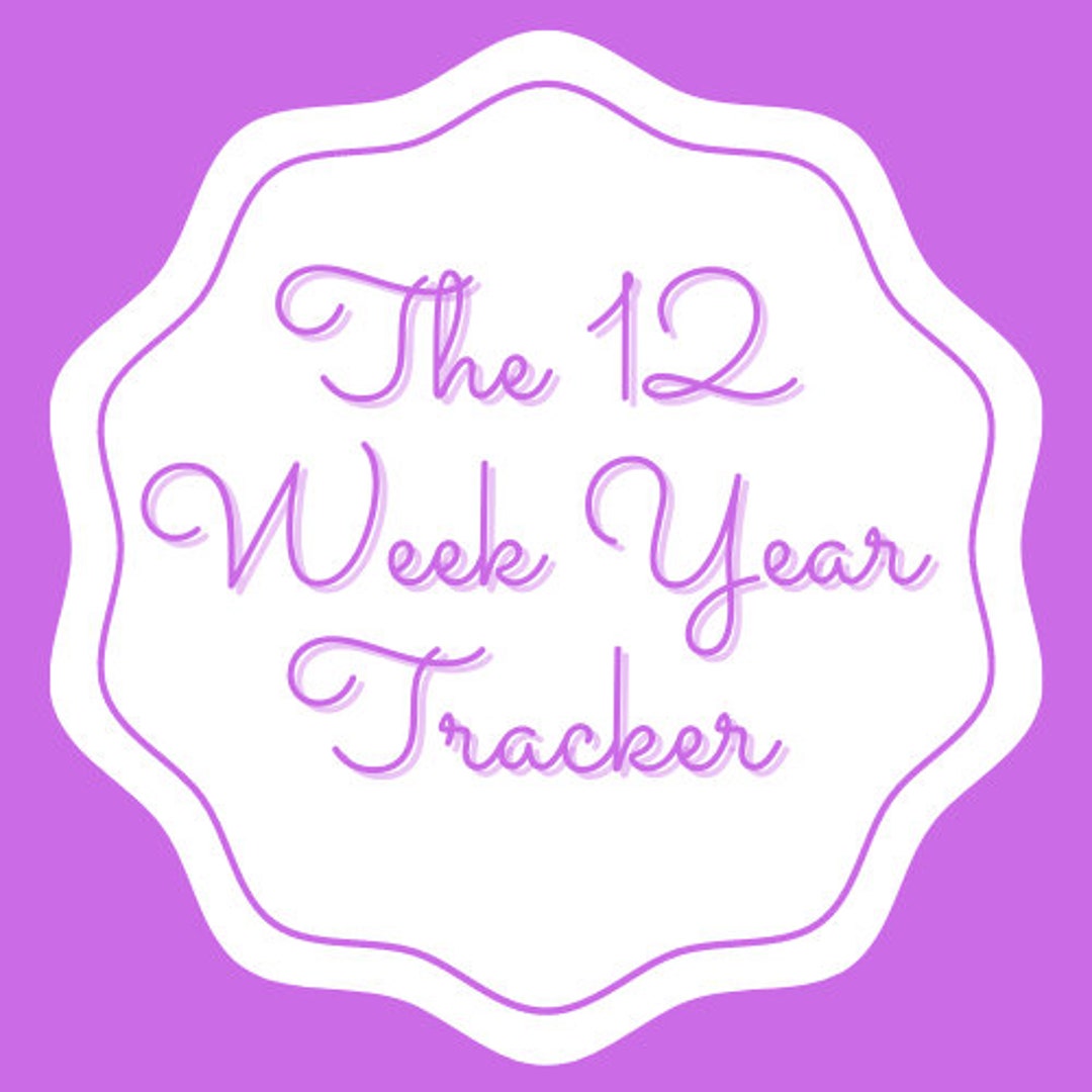 12 Week Year Planner Scorecard Goals Tracker Etsy