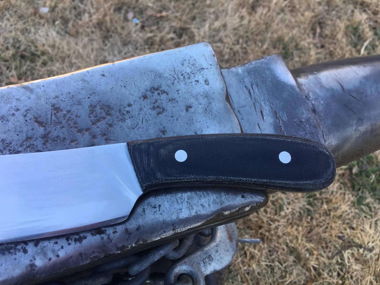 Hand Tactical chopper knife 5160 high carbon steel Etsy