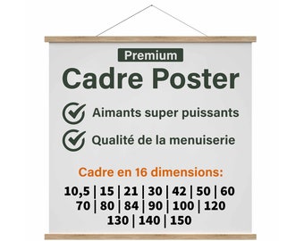 Cadre Poster & Photo, Porte-Affiche, Bois Chêne, Cadre Magnétique, DIN A1 A2 A3 A 4 A5 A6 | CM: 21, 30, 42, 50, 60, 60, 80, 84, 90, 100, 120