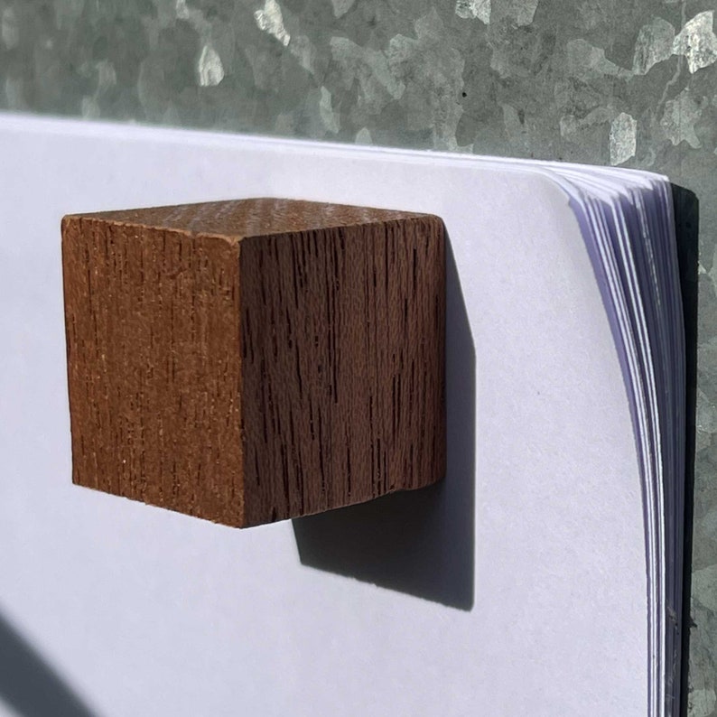 Cube en bois Aimants pour réfrigérateurs Aimants forts Aimants en bois Aimants pour tableaux d'affichage Aimants pour tableaux noirs image 4