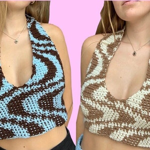 PATRÓN Copacabana Halter Top Crochet