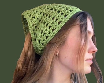 Crochet Hair Bandana PATTERN (US only)