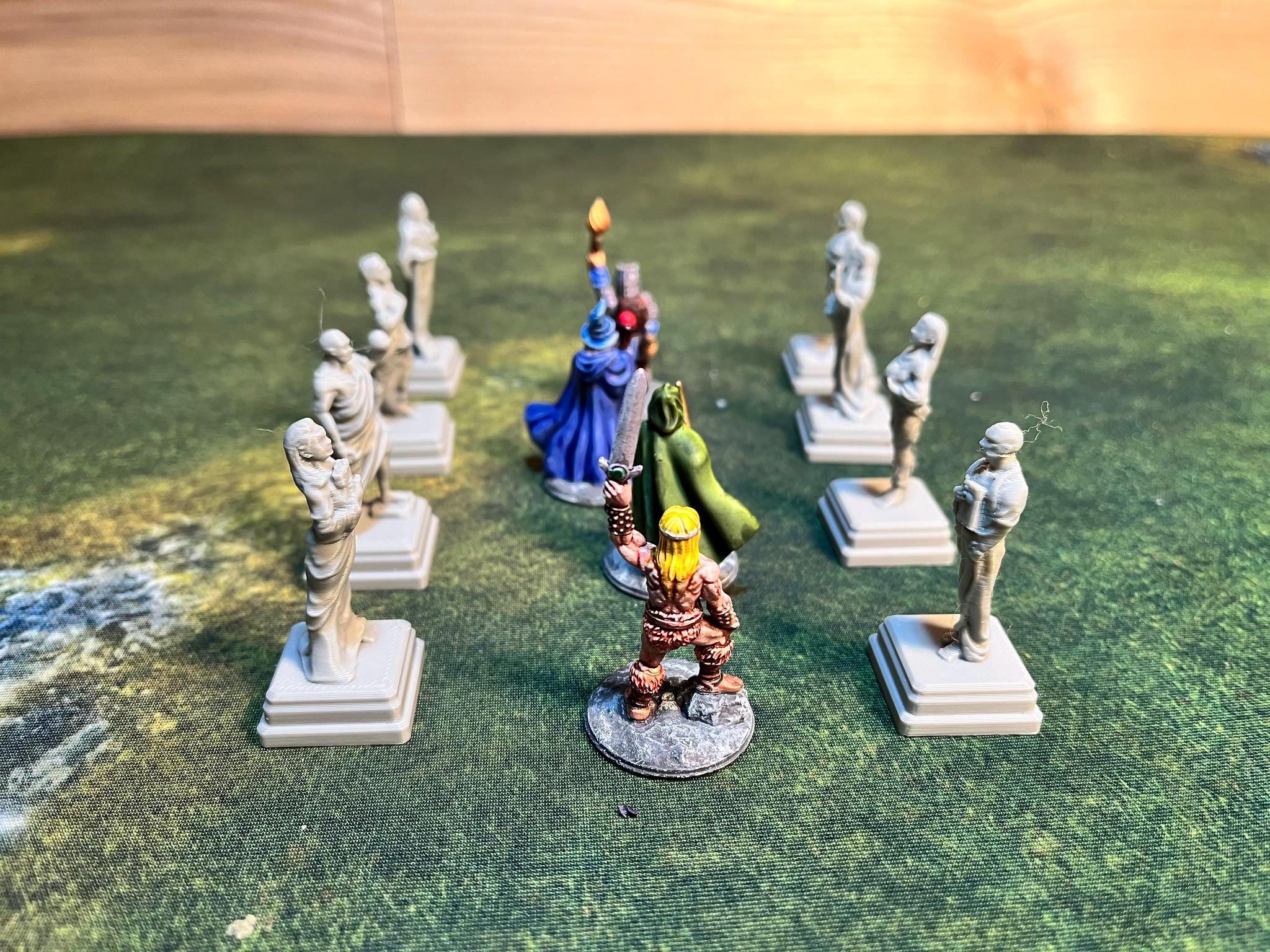 8 Statues Set of 8 Statues 2 Suits of Armor Fat Dragon Games - Etsy