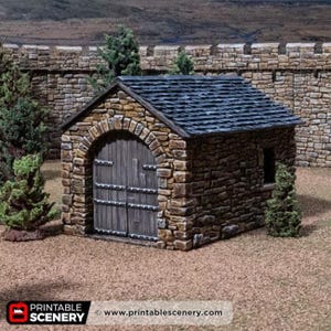 Castle Stone Barn - Fantasy - Terrain