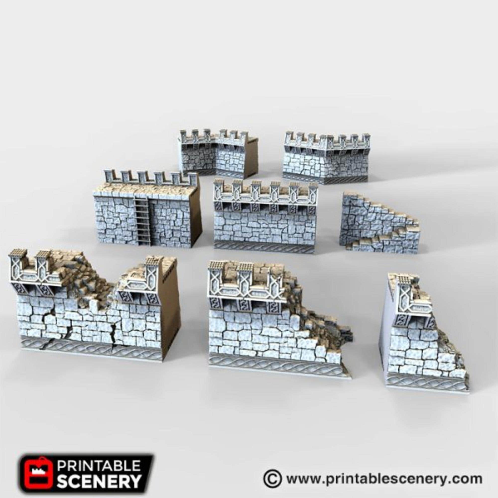Ironhelm Ramparts - 3D Printed Dwarven Terrain - Etsy