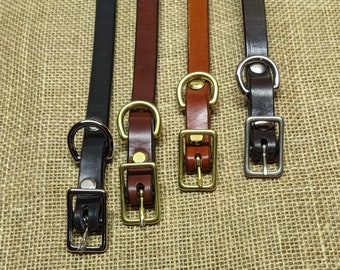 Leather Dog Collar - 1/2 Inch Width