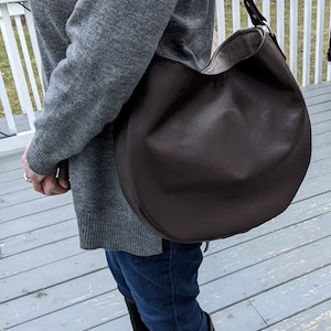 Handmade Leather hobo bag