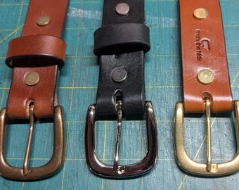 Leather Belt - 1 1/4 inches wide