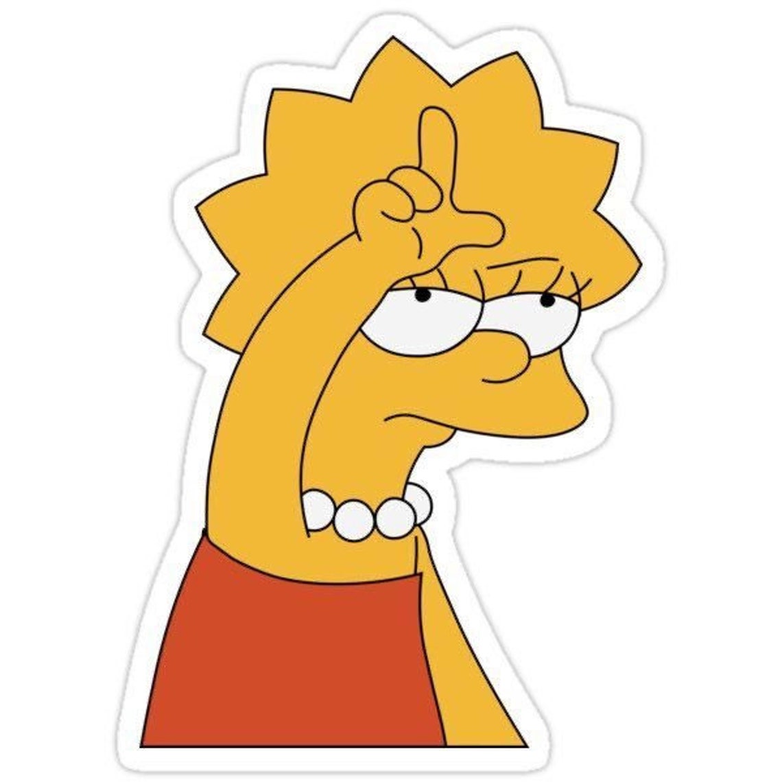 Lisa Simpson sticker | Etsy