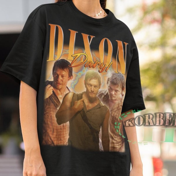 Maglietta Donna Daryl Dixon - T-Shirt In Cotone Ring Spun 100%, Regular Fit, Stampa Serigrafica