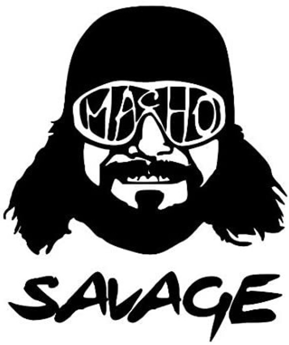Macho Man Randy Savage Wrestling Wrestler Vinyl Decal Sticker | Etsy