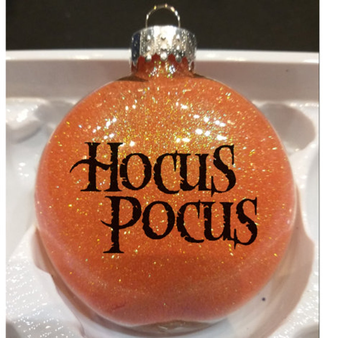 Hocus Pocus Witch Magic Glitter Christmas Ornament Etsy