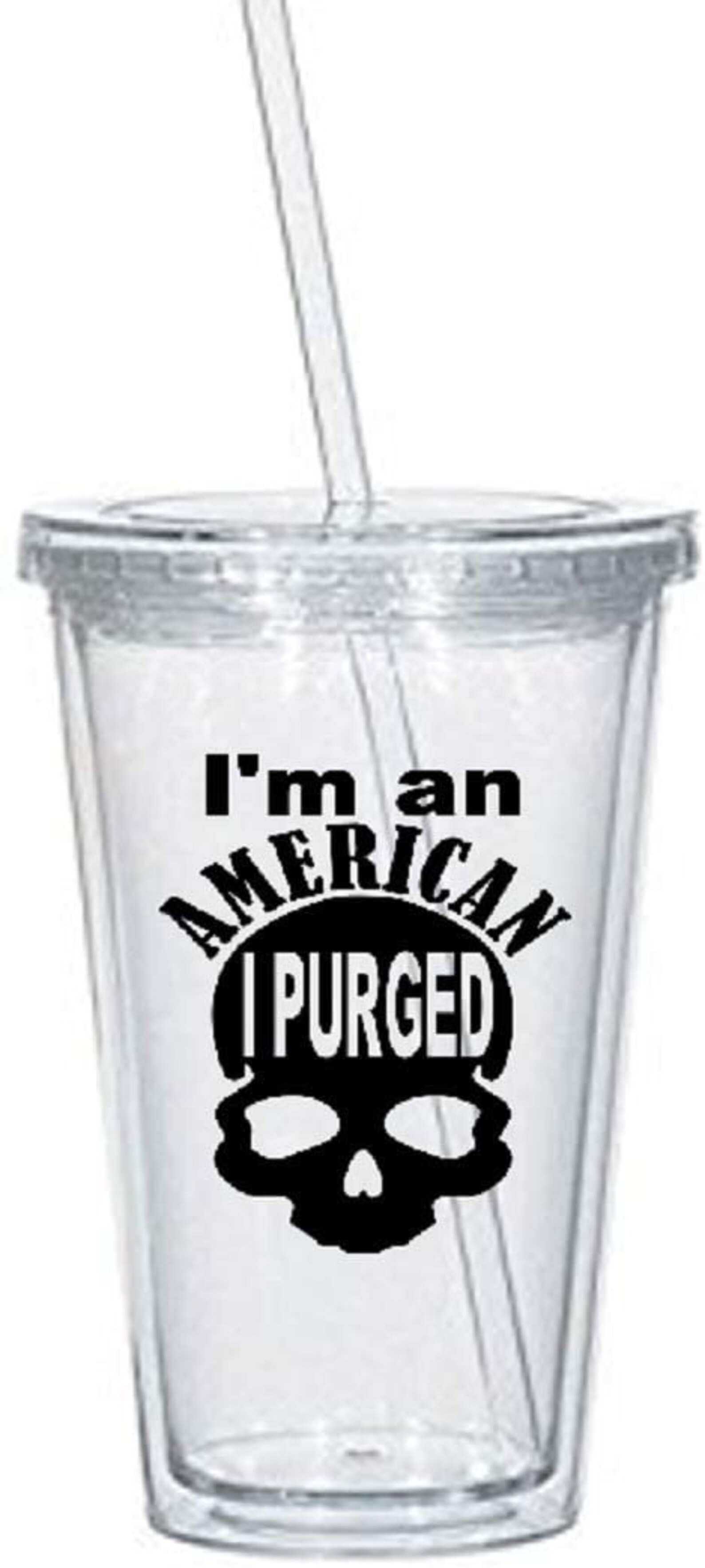 Purge I Purged Tumbler Cup Drink Reusable Pop Culture Etsy