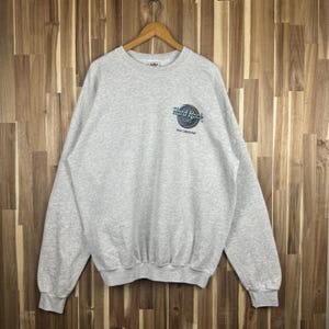 Vintage 90s New Orlenas Hard Rock Cafe Sweatshirt Hard Rock Cafe Crewneck Hard Rock Cafe Sweater Hard Rock Cafe New York Gray Size Xlarge