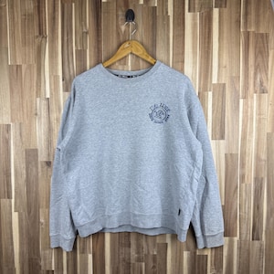 Vintage 90s Da Hui Surf North Shore O ahu Sweatshirt Vintage Surfing Crewneck Surf Pullover Friends of Da Hui Jumper Xlarge Size Gray