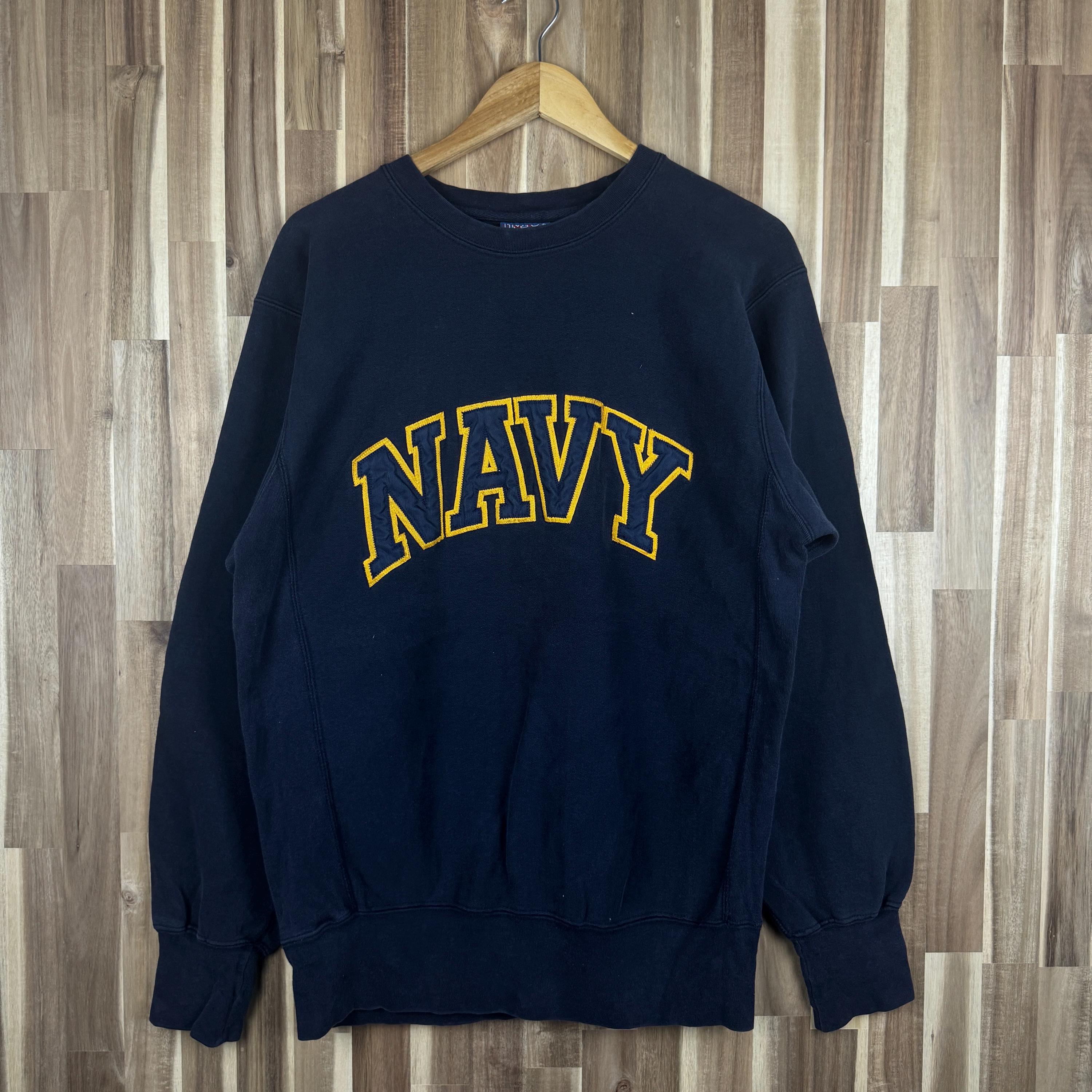 90s Navy Sweatshirt - Etsy 90s Navy Sweatshirt - Etsy