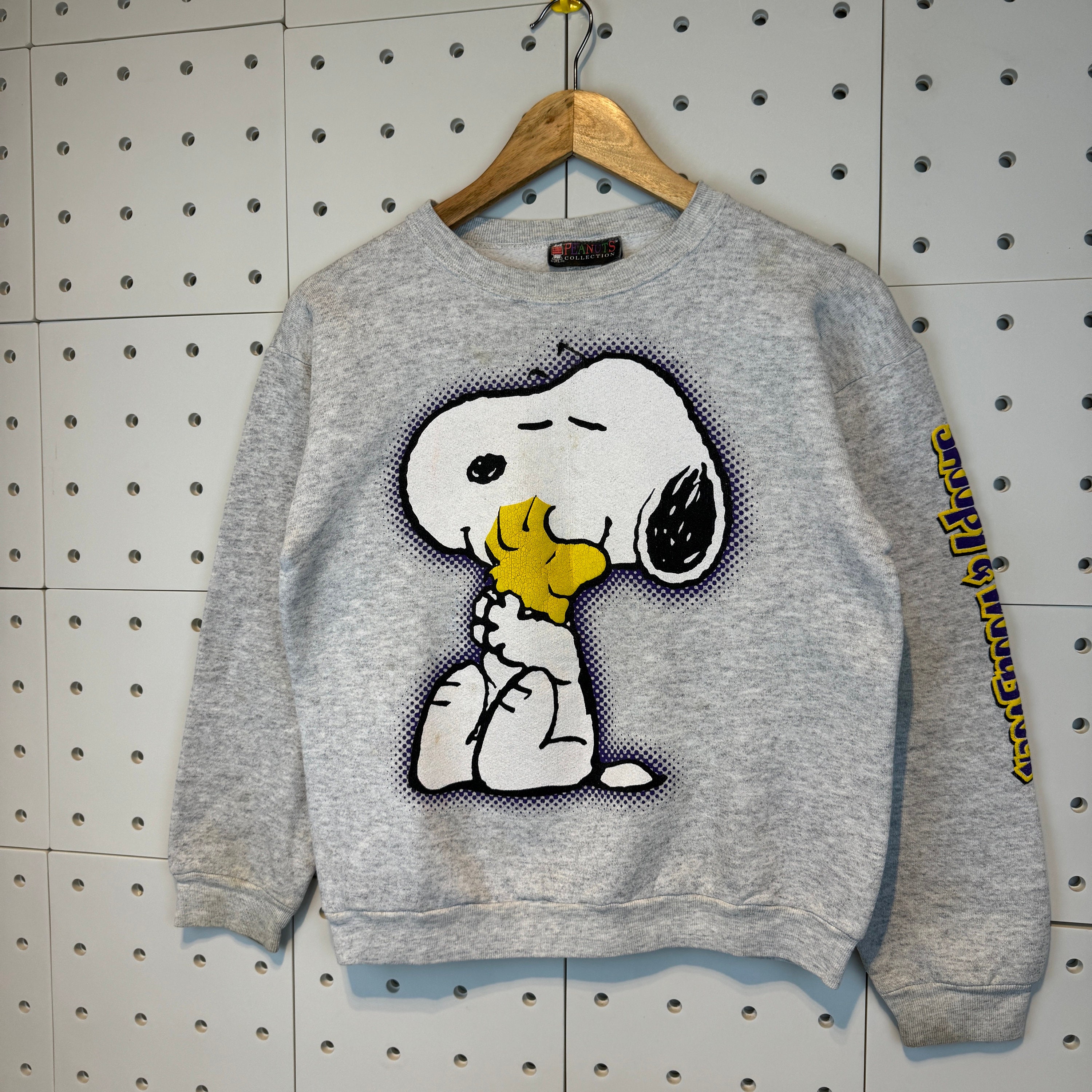 Vintage 90s Distressed Snoopy Woodstock Sweatshirt Snoopy Vintage 90s Distressed Snoopy Woodstock Sweatshirt Snoopy