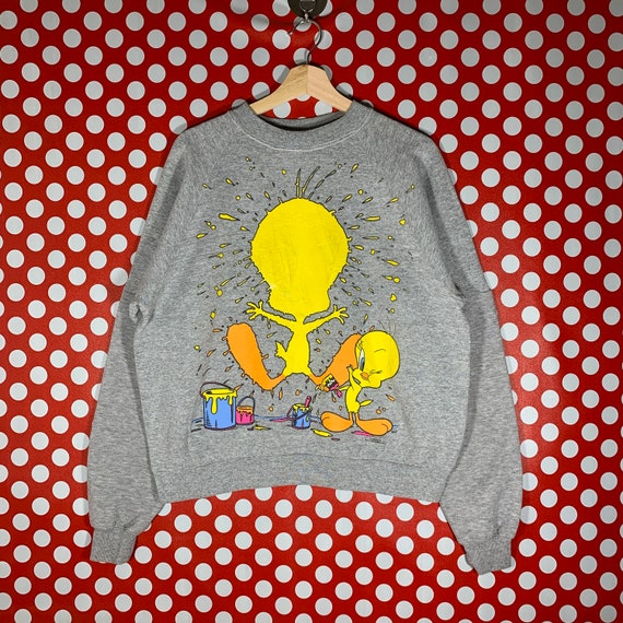 Vintage 1995 Tweety Sweatshirt Tweety Crewneck Lo… - image 1