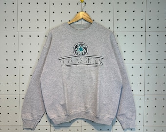ヴィンテージ 90年代 ロサンゼルス スウェットシャツ、LA カリフォルニア クルーネック、XL