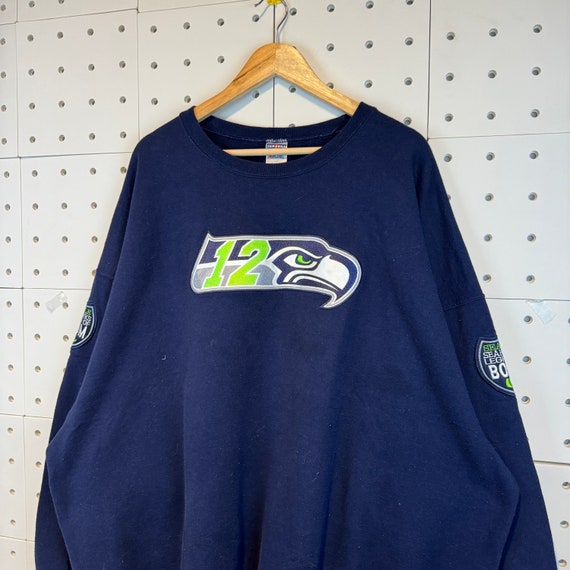 Vintage 90s Seattle Seahawks Sweatshirt Mariners … - image 2