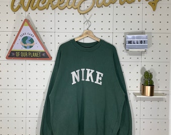 tan nike crewneck sweatshirt