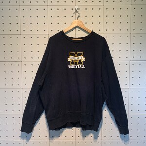 Vintage 00s Nike Michigan State Spartans Sweatshirt Michigan Volleyball  Crewneck Michigan Sweater Michigan Spartans Logo Black XLarge