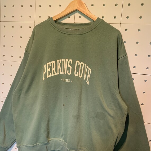 Vintage 90s Perkins Cove Maine Usa Sweatshirt Per… - image 2