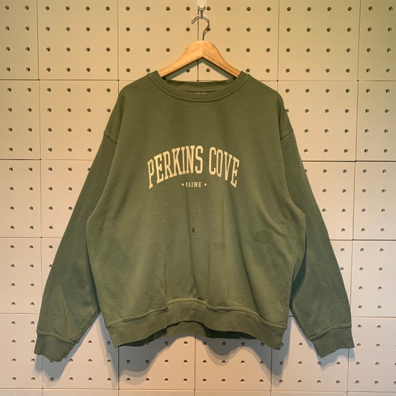 Vintage 90s Perkins Cove Maine Usa Sweatshirt Per… - image 1