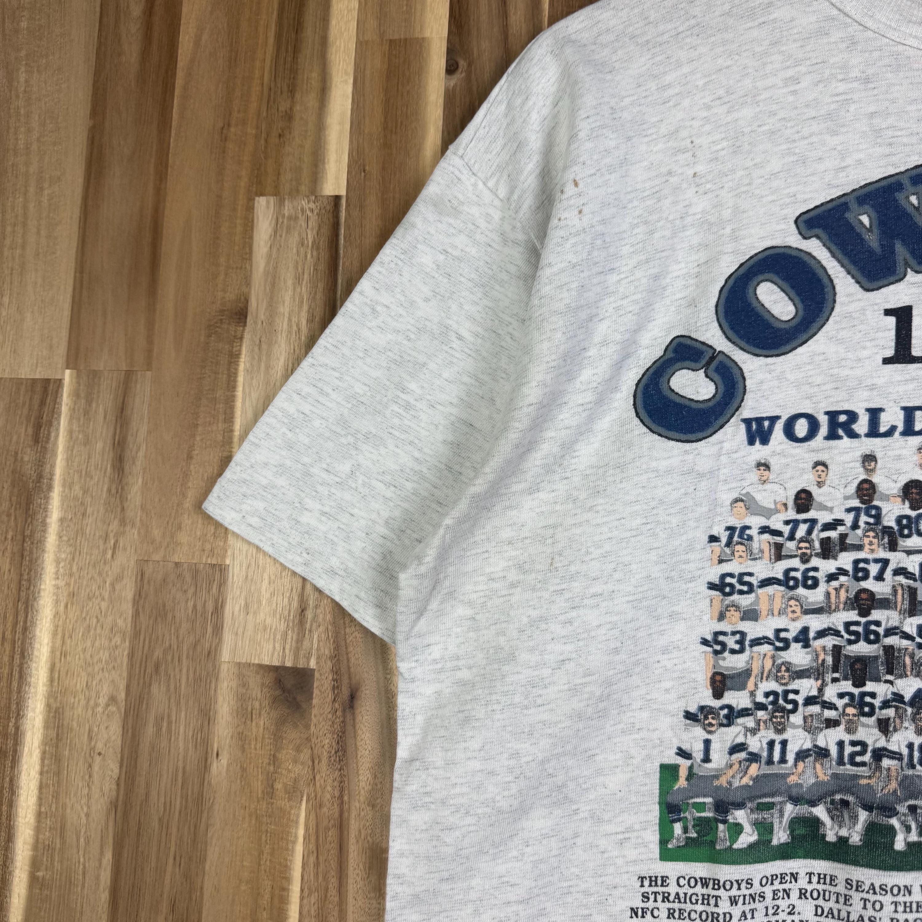 90年代風ヴィンテージ加工 ダラス・カウボーイズ Tシャツ Lサイズ 