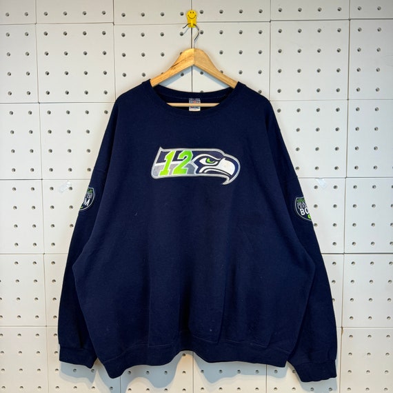 Vintage 90s Seattle Seahawks Sweatshirt Mariners … - image 1