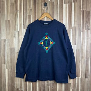 Rare!! Vintage YSL Yves Saint Laurent Sweatshirt Yves Saint Laurent Crewneck Embroidery Logo Pullover Jumper Sweatshirt black Size Black