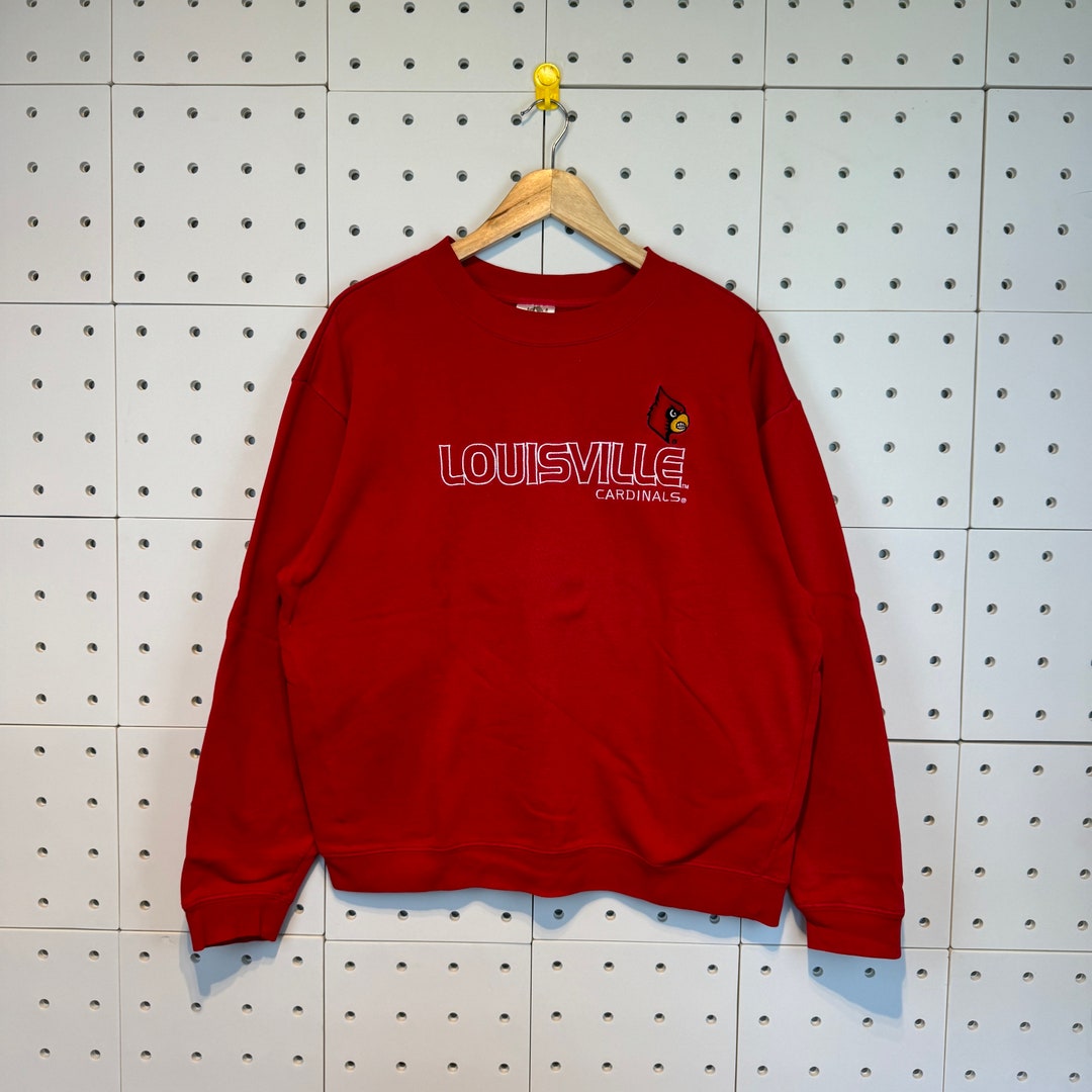 Vintage 00s Louisville Cardinals Sweatshirt St Louis Sportwear Crewneck