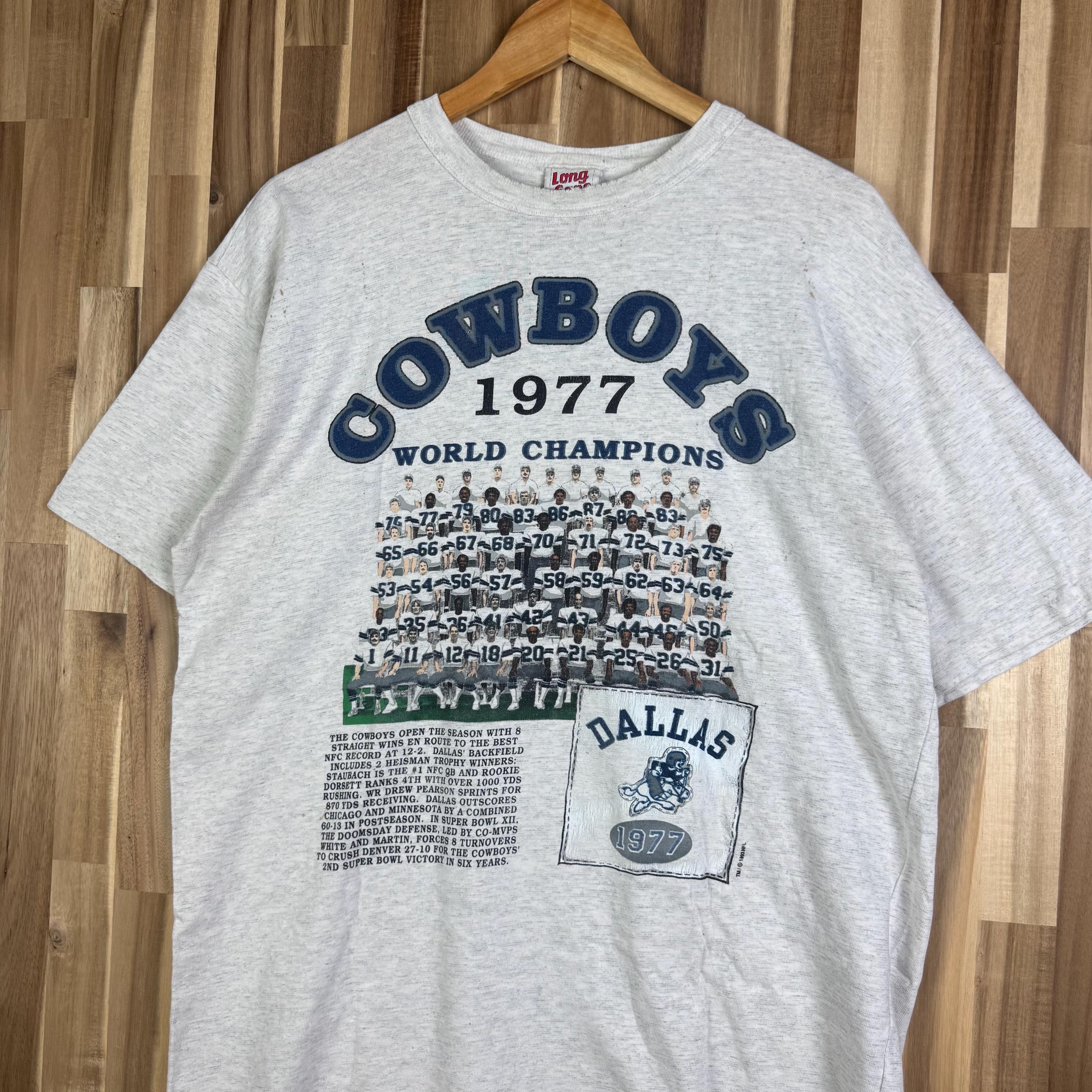 90年代風ヴィンテージ加工 ダラス・カウボーイズ Tシャツ Lサイズ 