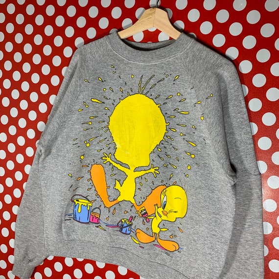 Vintage 1995 Tweety Sweatshirt Tweety Crewneck Lo… - image 2