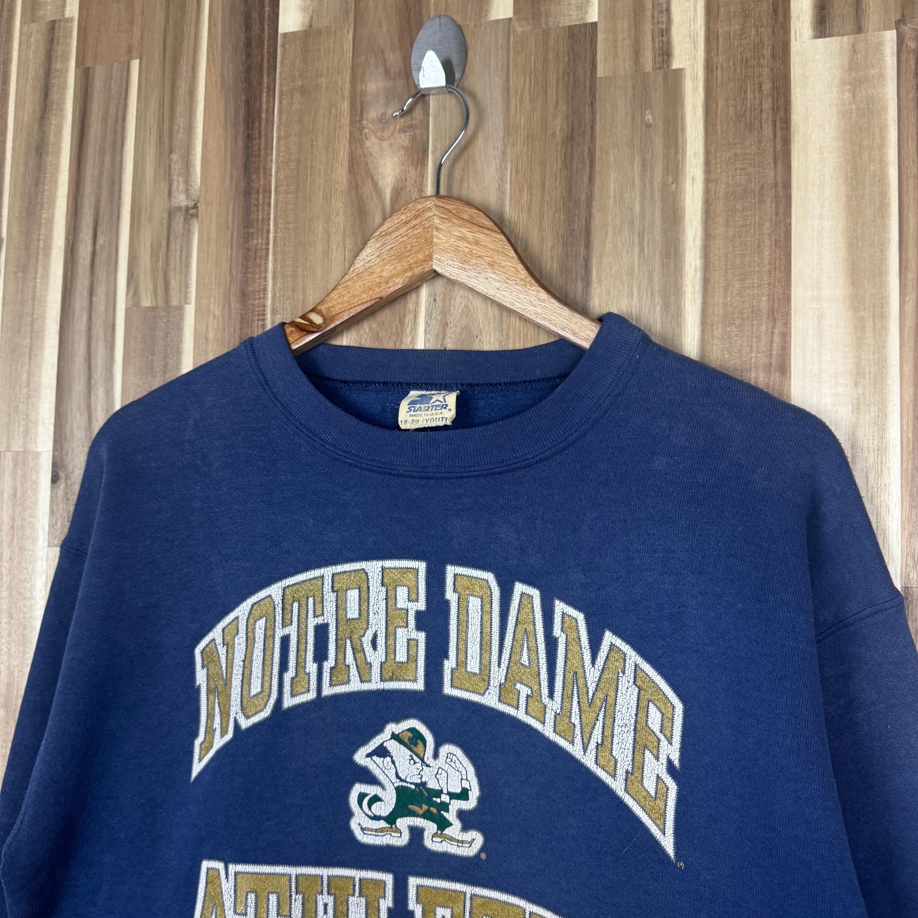 Sweat à Capuche Vintage Artex - Fightin' Irish Notre Dame Années 90 - Taille L Made In USA - Parfait État