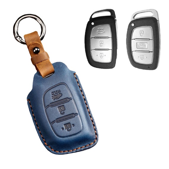 Handgemachte Crazy Horse Leder Motor Key Case ix35, Auto Schlüsselhülle,  Schlüsselanhänger, Leder Schlüsseltasche für - .de