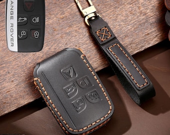 Buy Handmade Leather Land Rover Car Key Cover Compatible With New