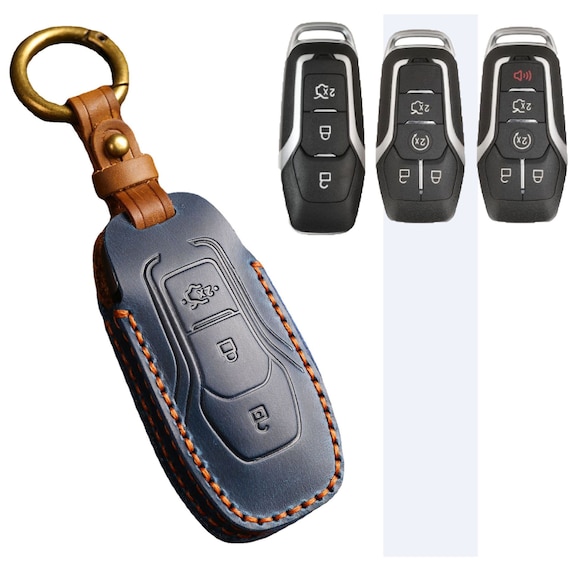 Echt leder autoschlüssel etui schlüsselanhänger schlüsseltasche AUDI Logo DE