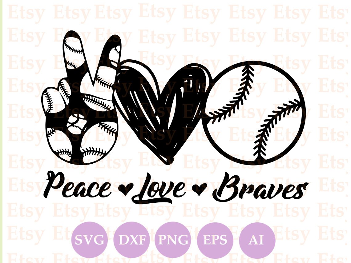 Free Free 303 Peace Love Baseball Svg SVG PNG EPS DXF File