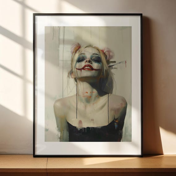 HARLEY QUINN - Art Print Poster Portrait