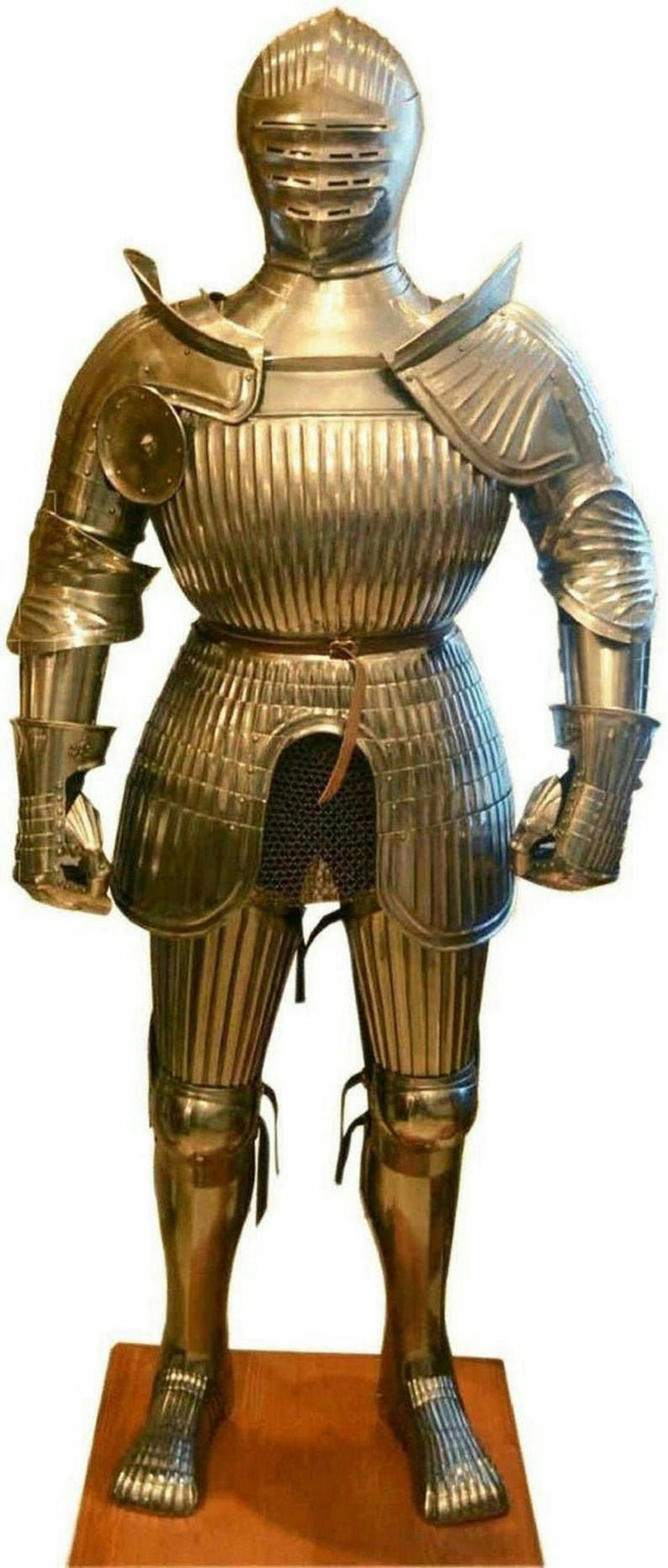 Stainless Steel Medieval Armour suit Crusader Suit of Armour Etsy