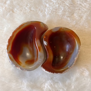 Polished Carnelian Bowl, Red Agate Cup, Crystal Jewelry Dish, Quartz Bowl, Home Decoration