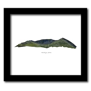 Helvellyn Art Print, Lake District, Hill Walking, Wainwrights