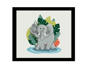 Impresión de Elephant Nursery