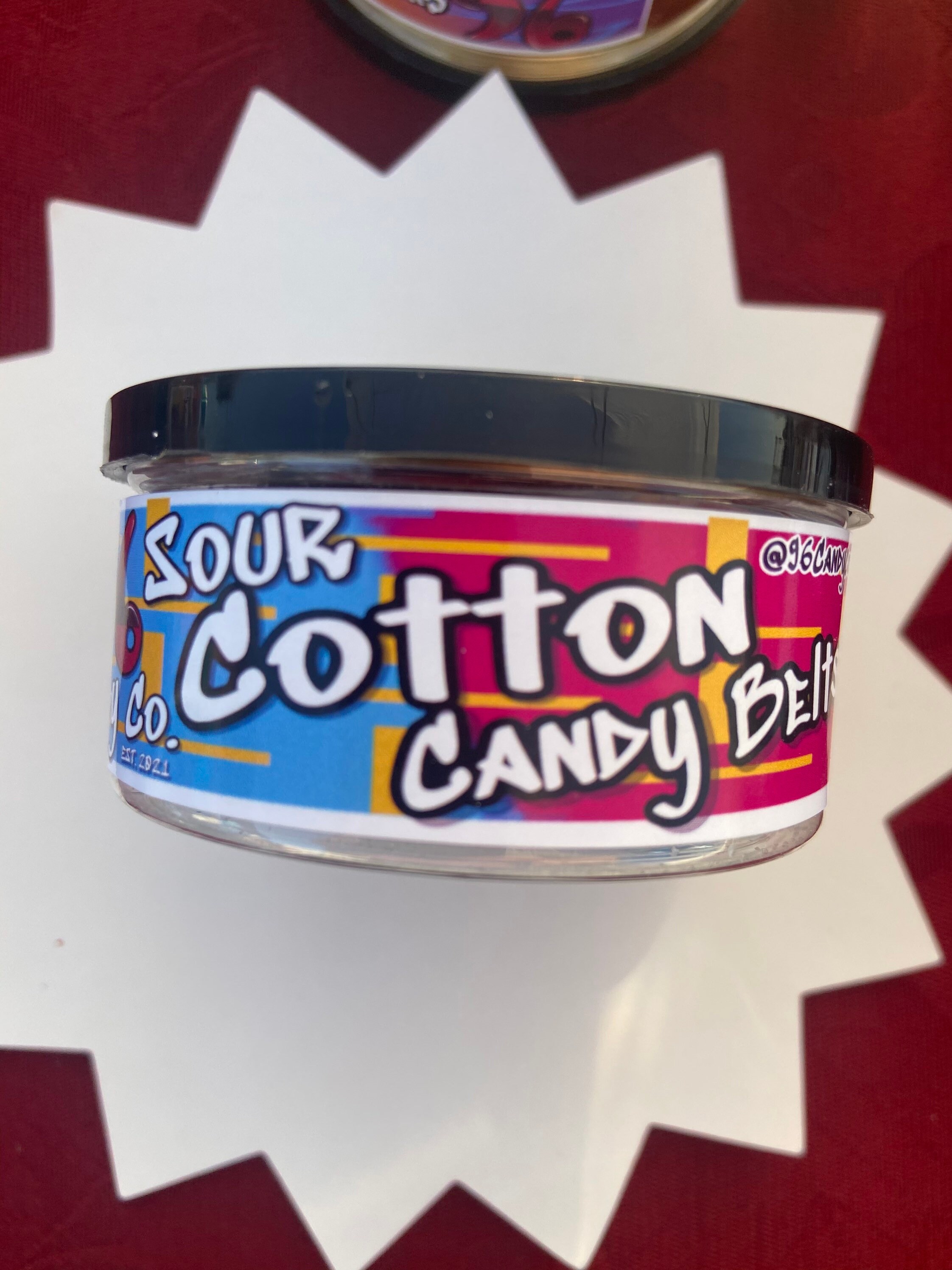 Sour Cotton candy belts 3oz can Etsy