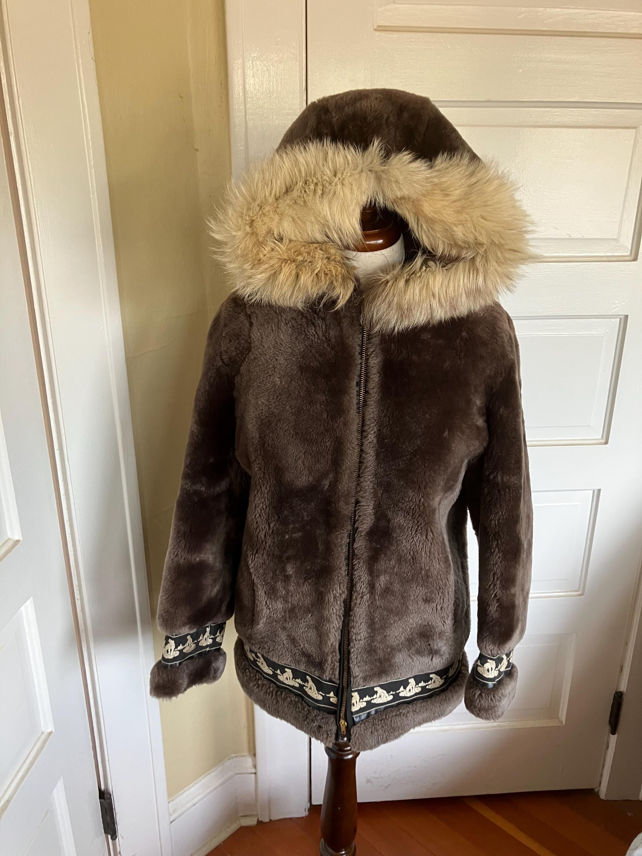ハ*オ様 90s vintage real mouton half coat Mouton Coat- Size L – VintageFurs