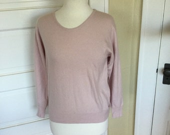 dusty pink sweater