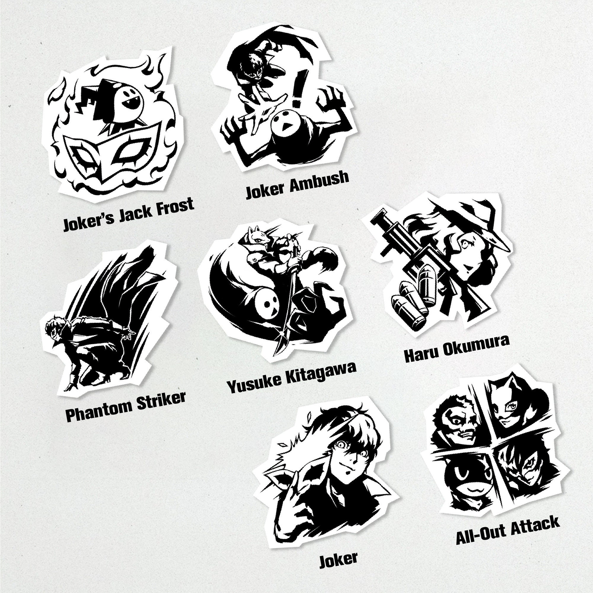Persona 5 Bonds Stickers - Etsy