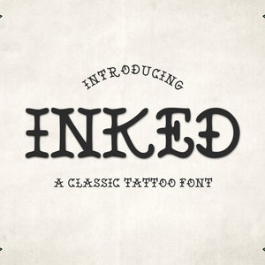 Tattoo Font, Tattoo Font For Cricut, Handwritten Font SVG, License Font SVG, Procreate Font