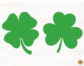 St Patricks Day SVG Bundle, Shamrock SVG Files For Cricut, Four Leaf Clover SVG, Digital Download
